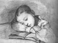 Retrato de Juliette Courbet como una niña dormida WBM Realista Realista pintor Gustave Courbet
